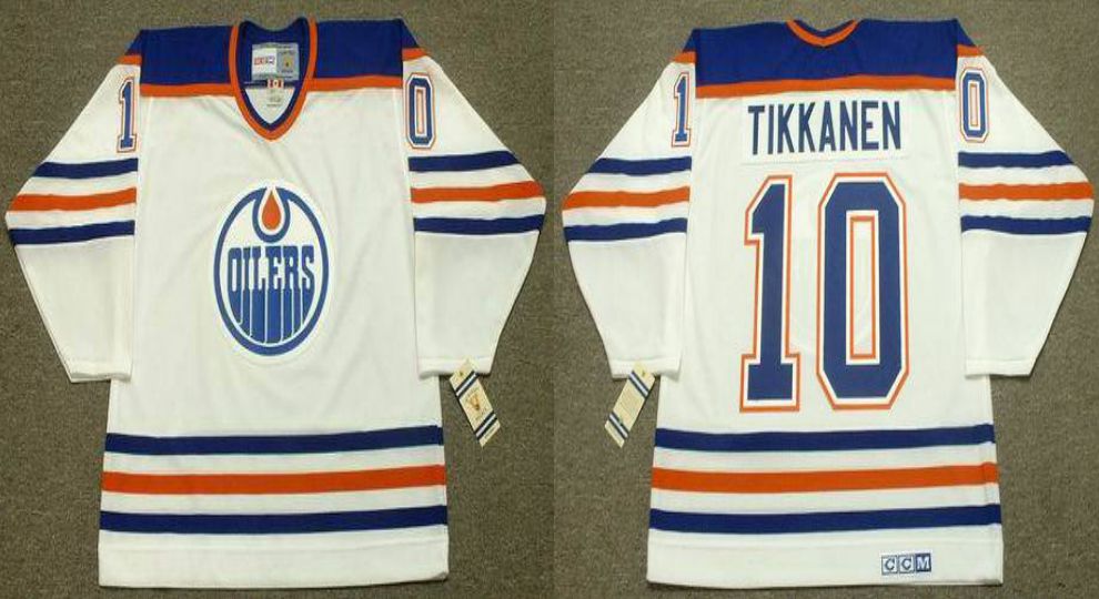 2019 Men Edmonton Oilers #10 Tikkanen White CCM NHL jerseys->edmonton oilers->NHL Jersey